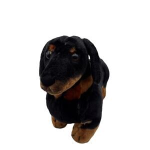 Melissa & Doug Dachshund Dog Plush 16" Stuffed Toy Lovey Realistic Lifelike EUC